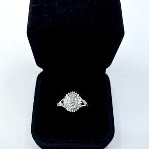 0.50 CT Natural Diamond Round Brilliant 925 Sterling Silver